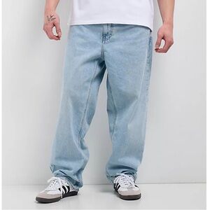 Empyre Men's Sky Blue Relaxed Jeans